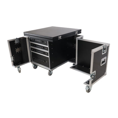 ProX XT-PRODESK6030 Mobile Foldable Pro Desk Workstation With Rack