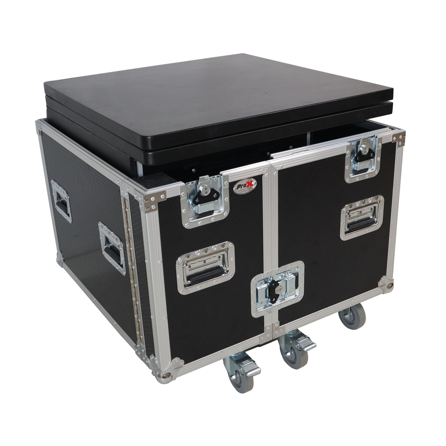 ProX XT-PRODESK6030 Mobile Foldable Pro Desk Workstation With Rack