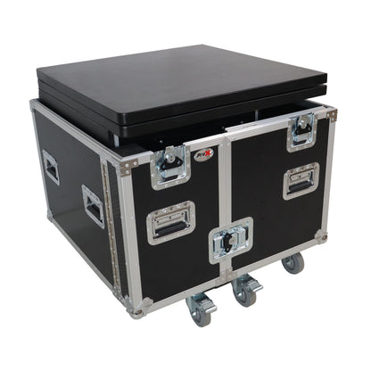 ProX XT-PRODESK6030 Mobile Foldable Pro Desk Workstation With Rack