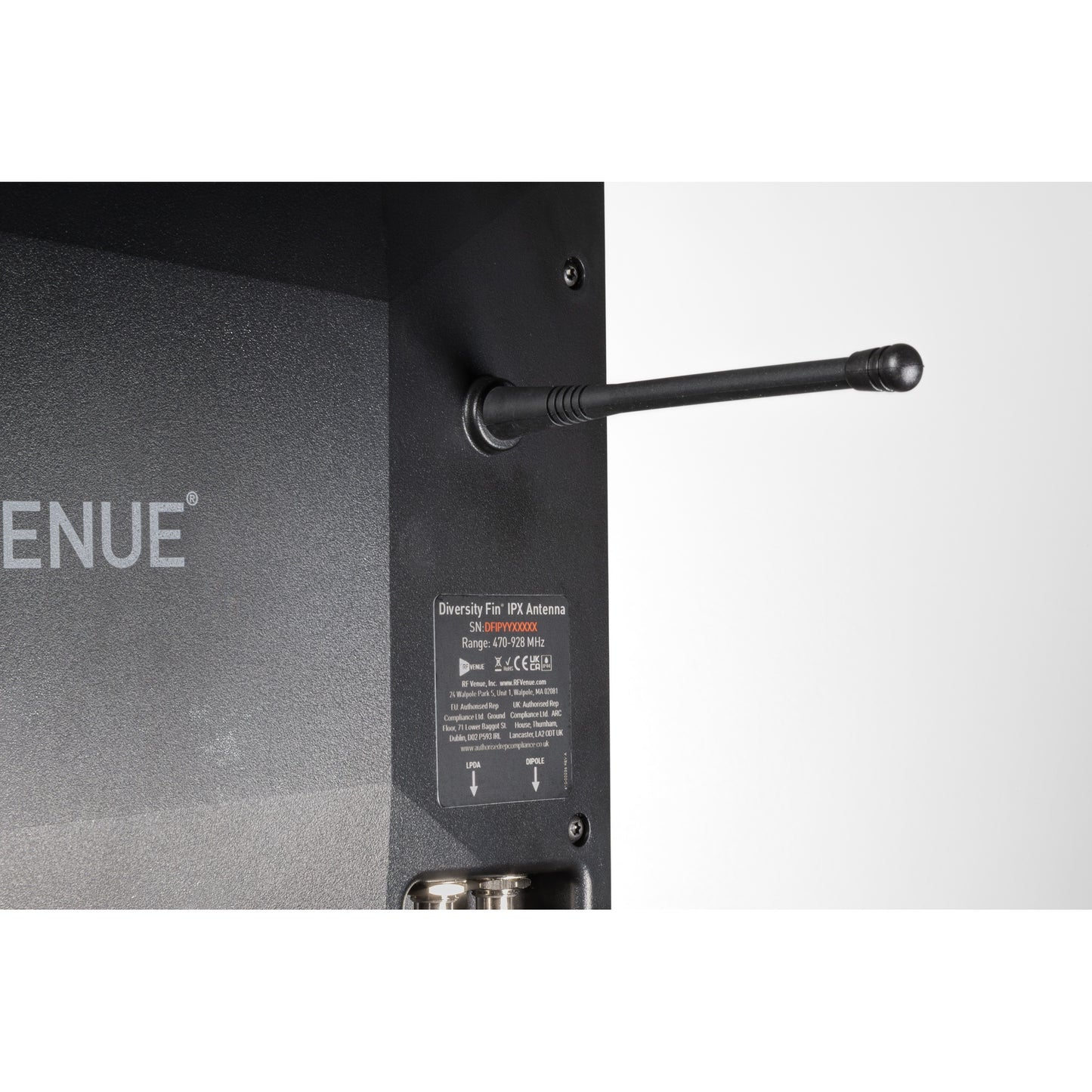 RF Venue DFIN-IPXD5 Diversity Fin IPX with DISTRO5 System | Color: Black