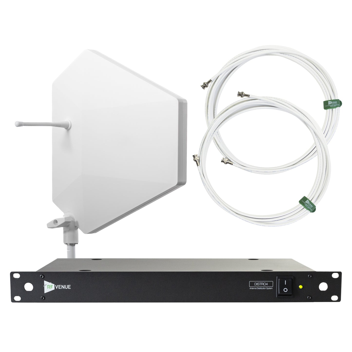 RF Venue DFIN-IPXWDISTRO4 Diversity Fin IPX with DISTRO4 System | Color: White