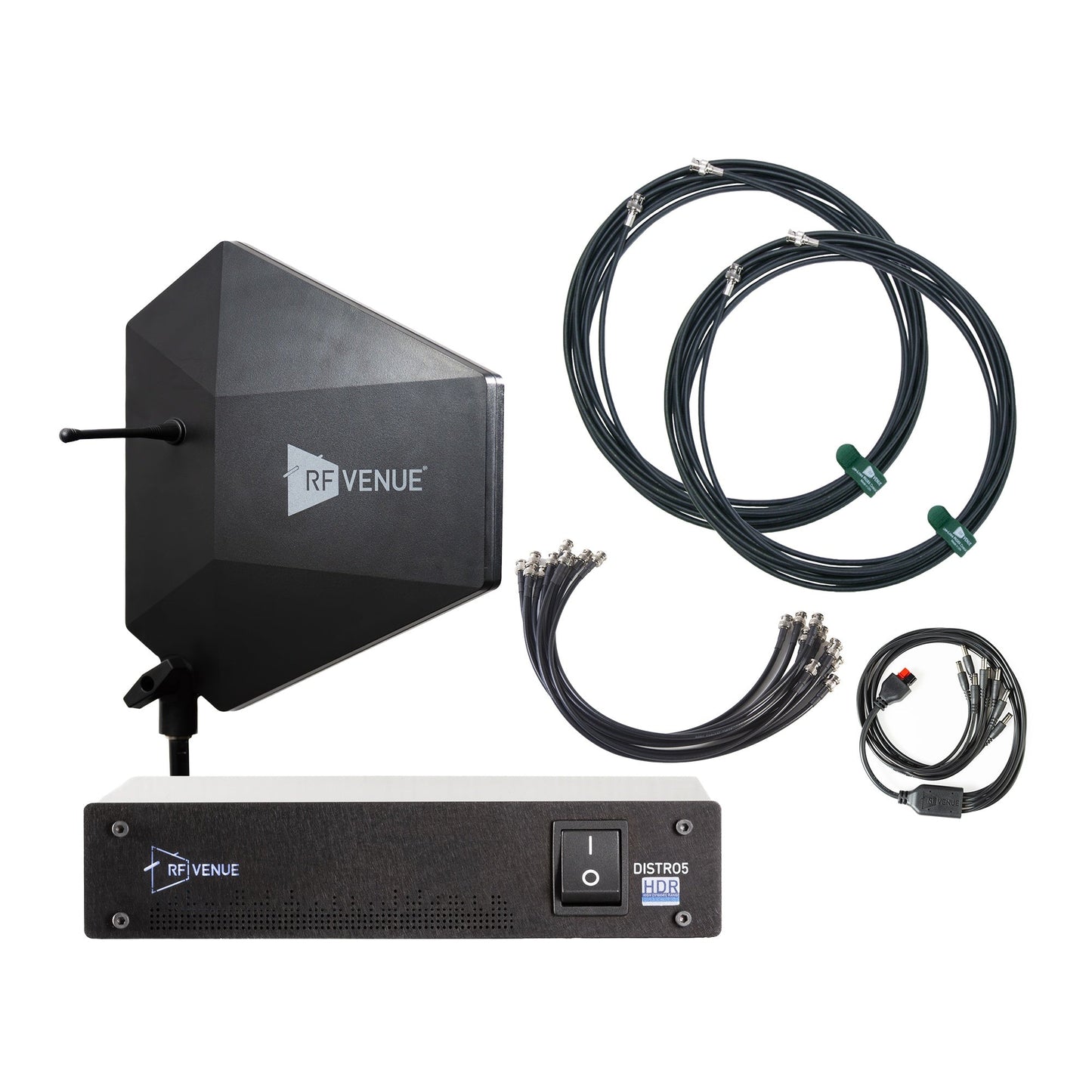 RF Venue Diversity Fin® IPX Antenna with DISTRO5 System
