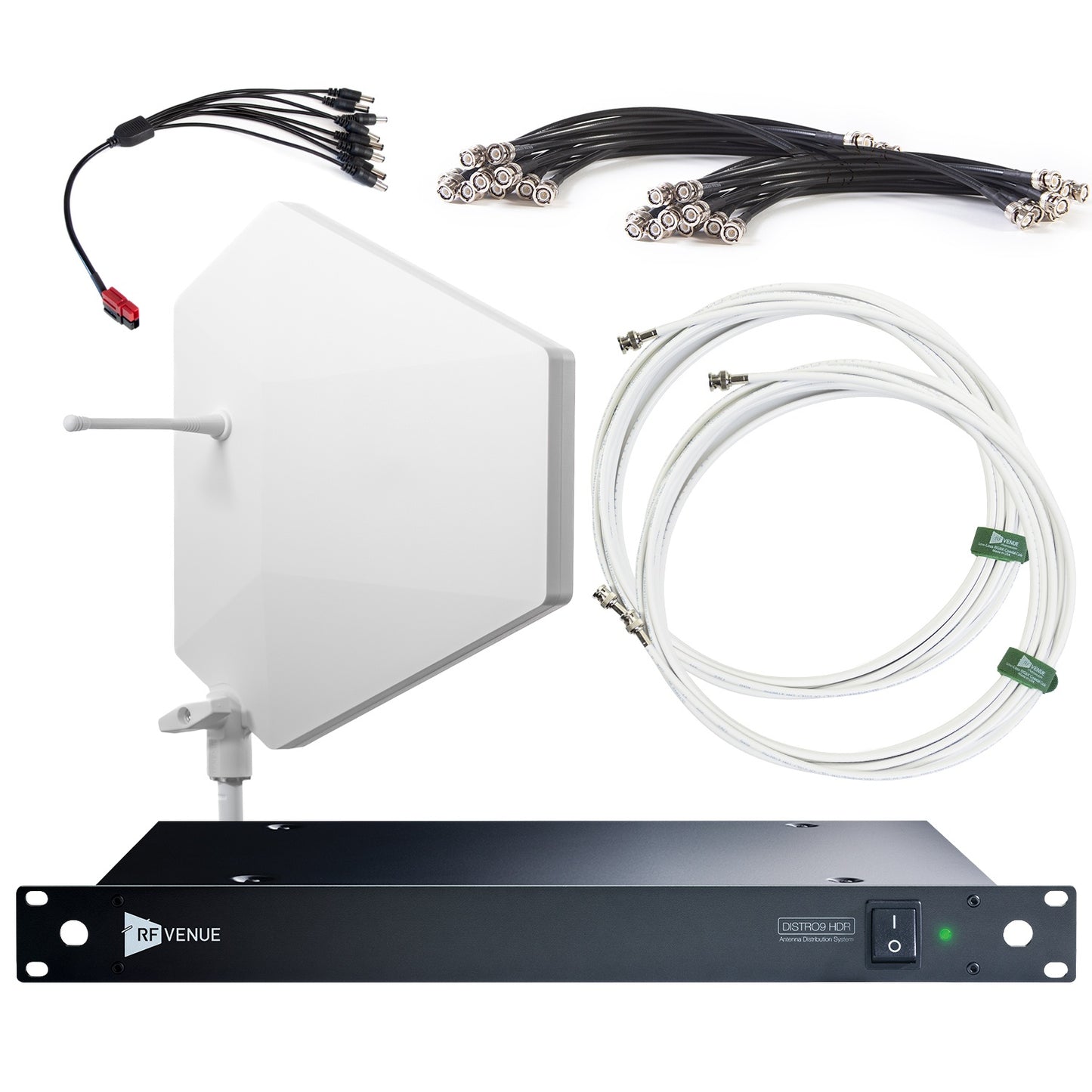 RF Venue DFIN-IPXWD5 Diversity Fin IPX with DISTRO5 System | Color: White