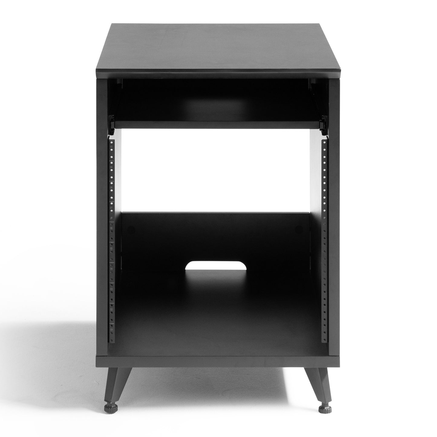 Gator GFW-ELITEDESKRK-BLK Elite Series 10U Studio Rack Desk