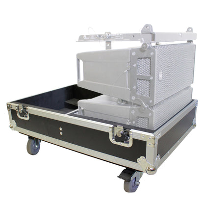 ProX Flight Case for RCF HDL6-A Line Array Speakers With Wheels | 4 Speakers