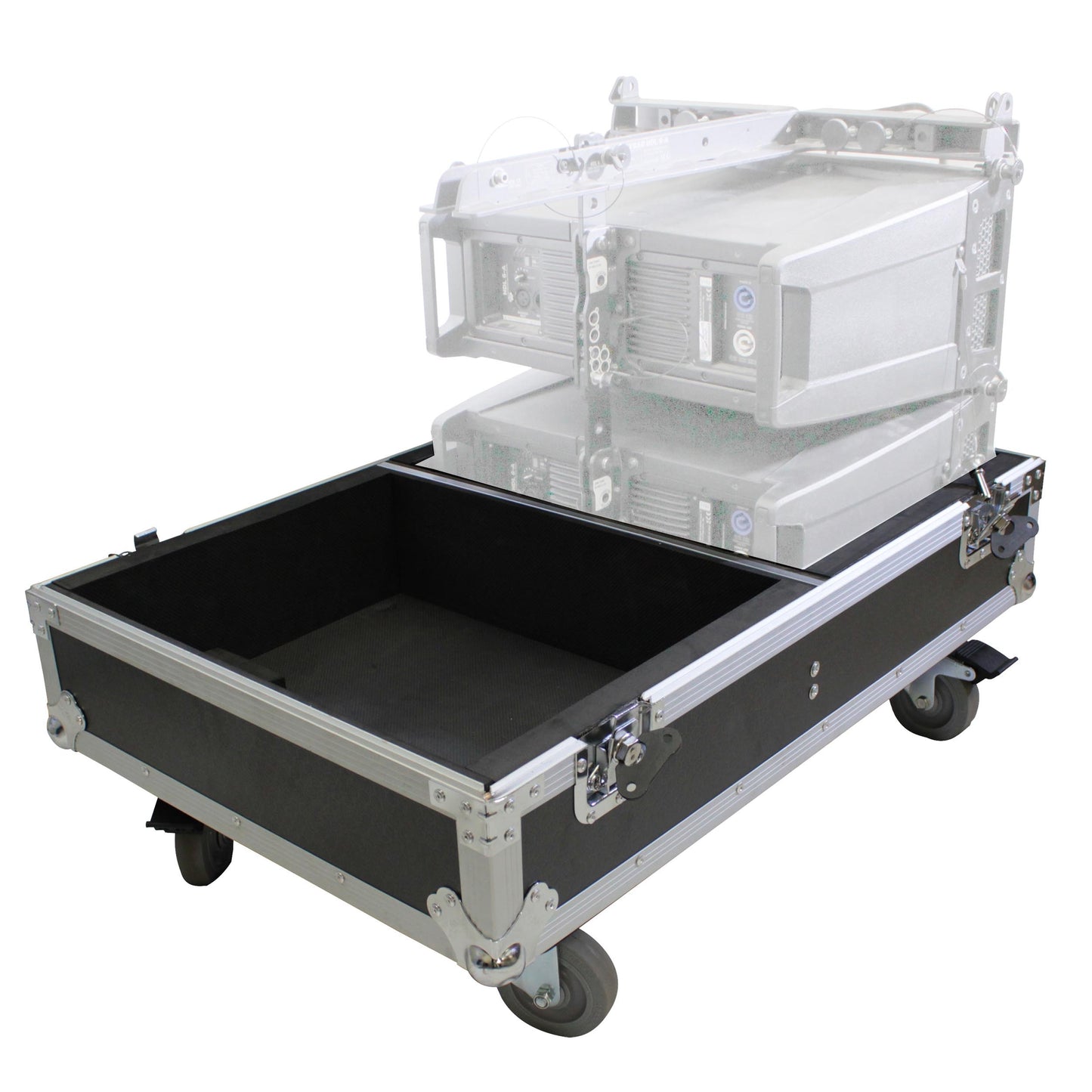 ProX Flight Case for RCF HDL6-A Line Array Speakers With Wheels | 4 Speakers