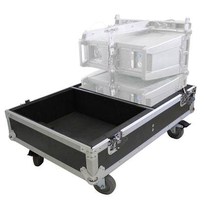 ProX Flight Case for RCF HDL6-A Line Array Speakers With Wheels | 4 Speakers