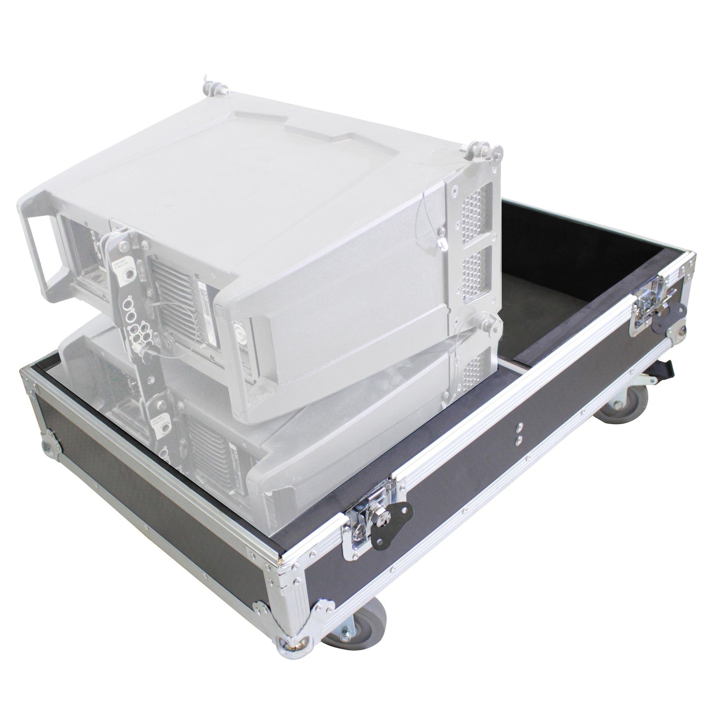 ProX Flight Case for RCF HDL6-A Line Array Speakers With Wheels | 4 Speakers