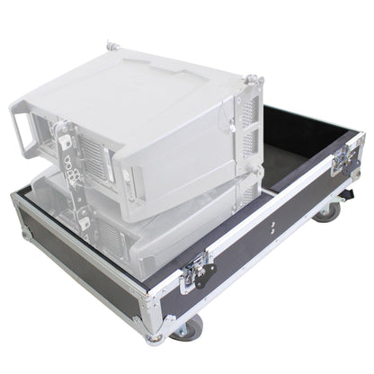 ProX Flight Case for RCF HDL6-A Line Array Speakers With Wheels | 4 Speakers