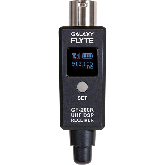 Galaxy Audio FLYTE Wireless System UHF XLR Plug-On | 500-523 MHz (CODE A) | With Receiver Only