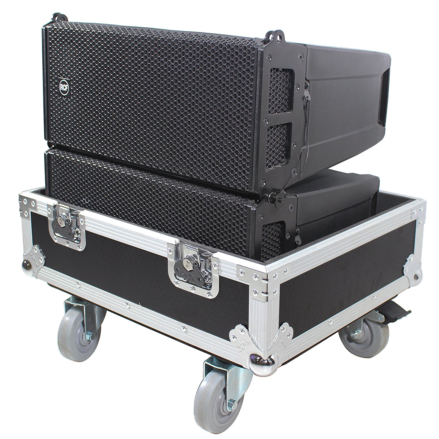 ProX Flight Case for RCF HDL6-A Line Array Speakers With Wheels | 2 Speakers