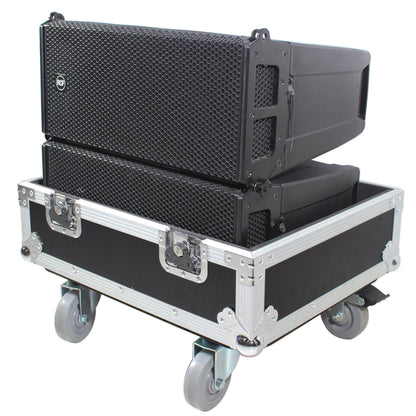 ProX Flight Case for RCF HDL6-A Line Array Speakers With Wheels | 2 Speakers