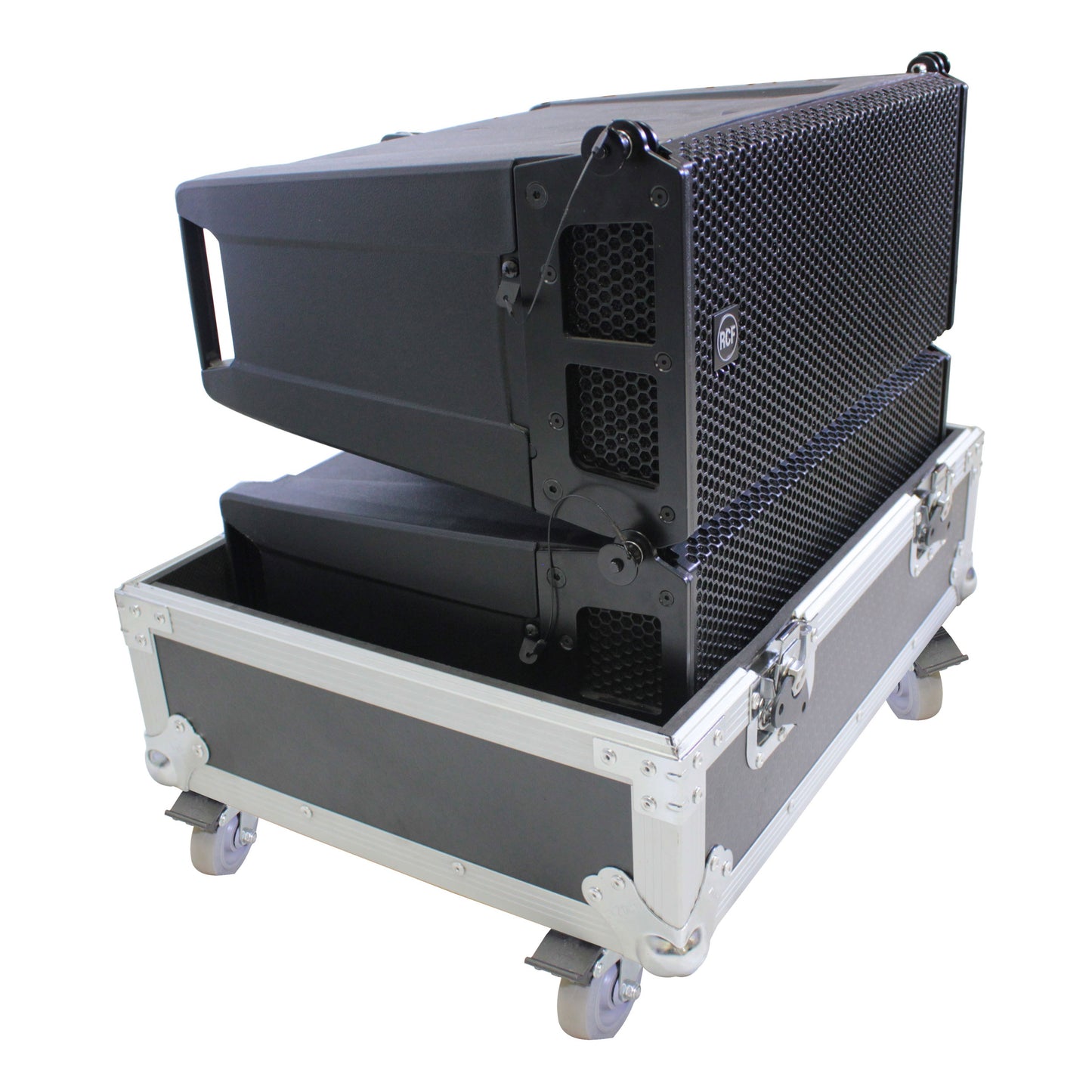 ProX Flight Case for RCF HDL6-A Line Array Speakers With Wheels | 2 Speakers