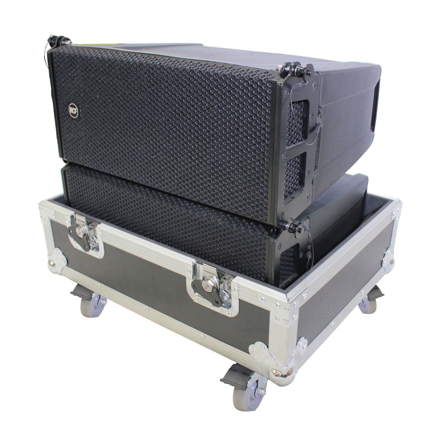 ProX Flight Case for RCF HDL6-A Line Array Speakers With Wheels | 2 Speakers