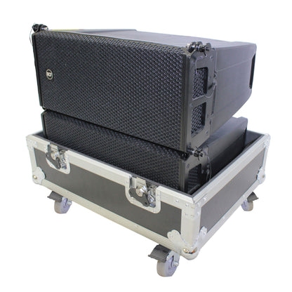 ProX Flight Case for RCF HDL6-A Line Array Speakers With Wheels | 2 Speakers