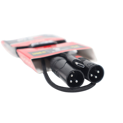 ProX XC-USBC2XM03 USB-C to Dual XLR Male Audio Cable