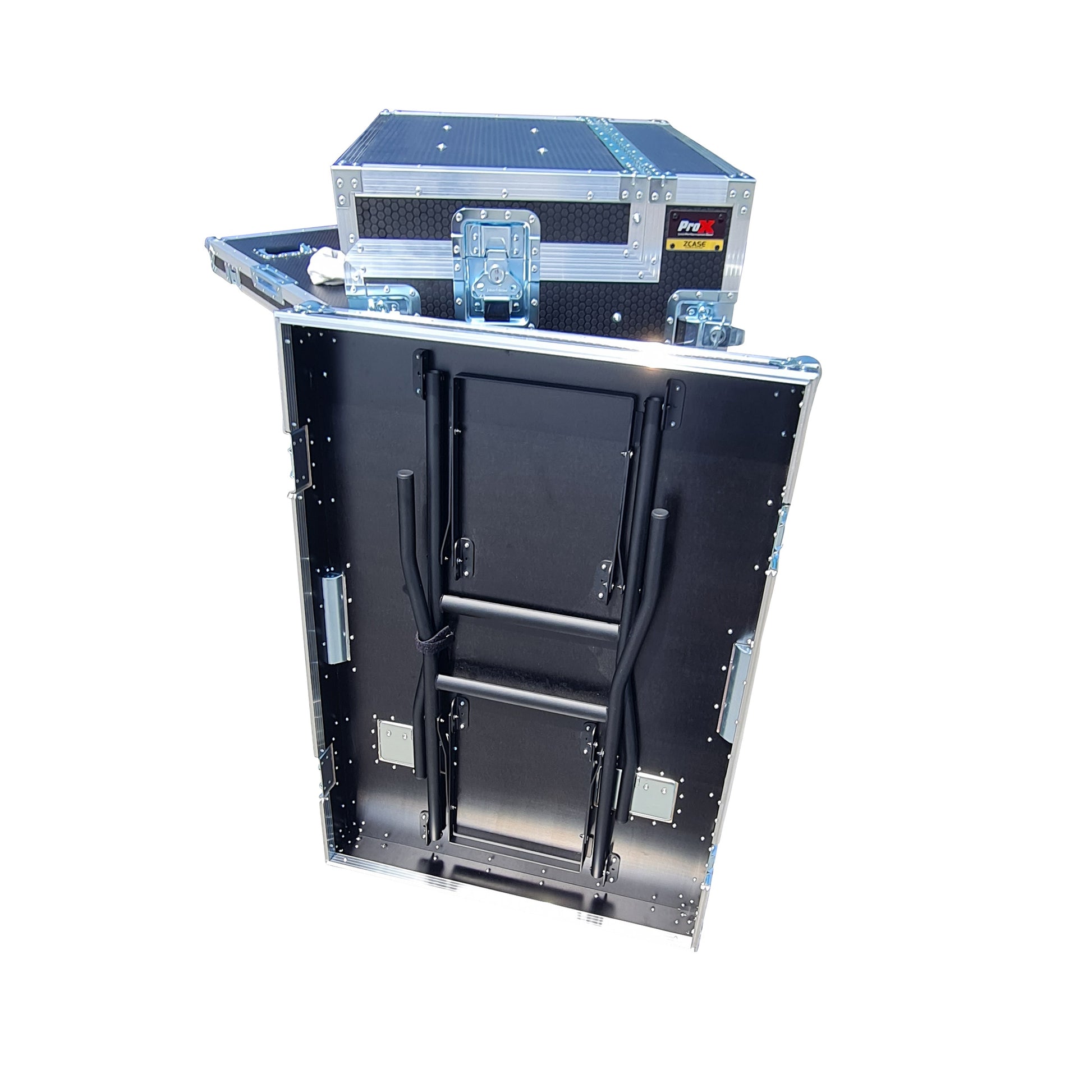 203806_ProX-Mobile-AV-Broadcasting-Workstation-Case-Portable-Rack-Desk-_-4U-Top-+-12U-Bottom-_-Silver_Black_ALT11sqr
