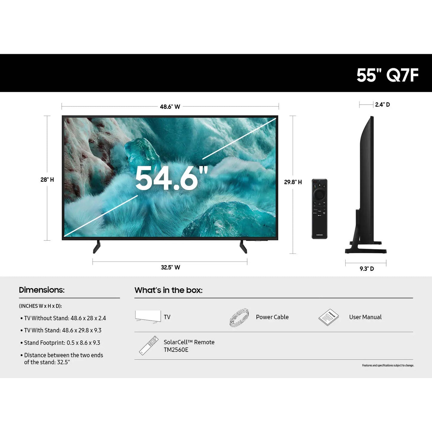 Samsung QN55Q7FAAFXZA Class QLED 4K Smart TV | Size: 55"