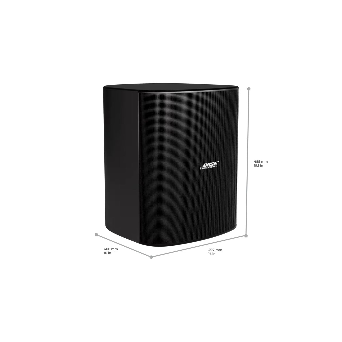 Bose A01114-0100 DesignMax 12" Outdoor Surface Mount Speaker | Black