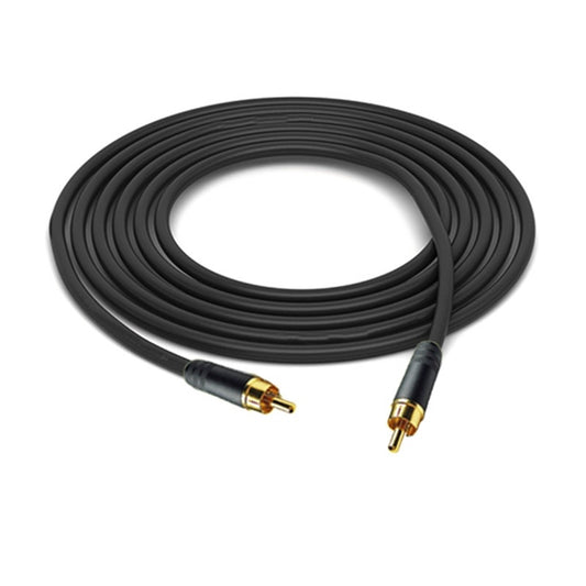 ProCo Sound Excellines S/PDIF digital cable coiled with two gold-plated RCA connectors