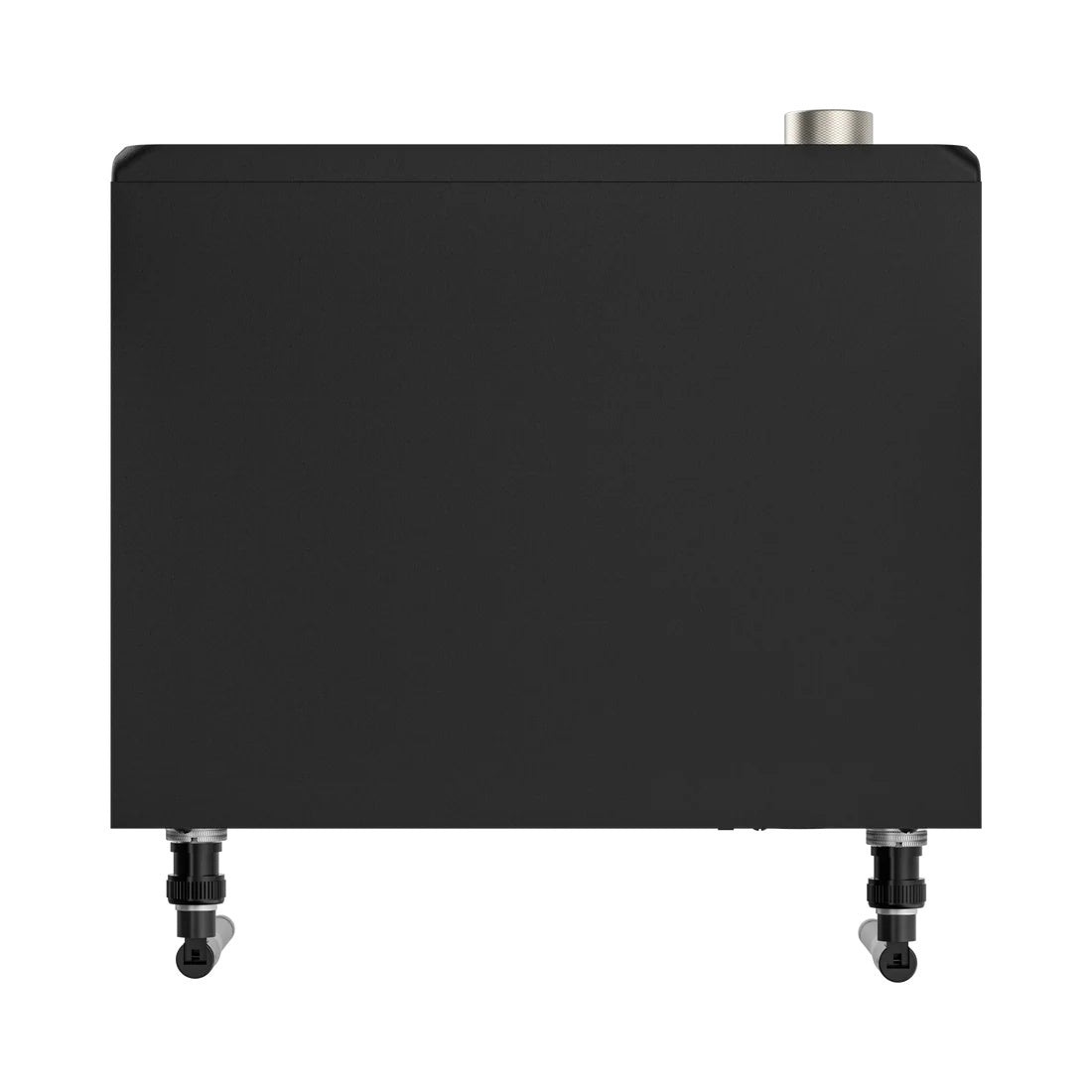 NCR1 bottom view showing flat half-rack enclosure with rear BNC antenna connectors protruding, Audix