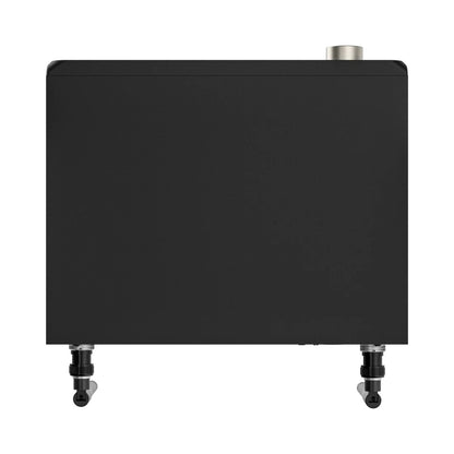 NCR1 bottom view showing flat half-rack enclosure with rear BNC antenna connectors protruding, Audix