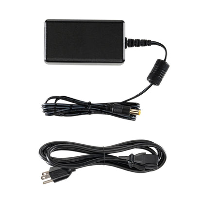 NCHEC included external power supply with barrel connector and detachable IEC AC cord, Audix
