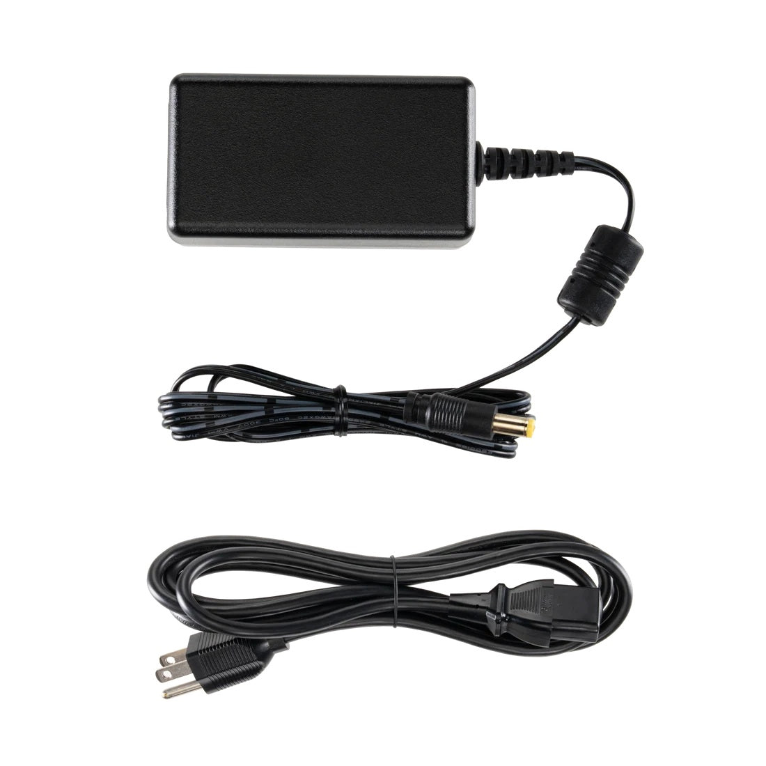 NCBX10 accessories: DC power supply brick with barrel connector and detachable IEC power cord, Audix