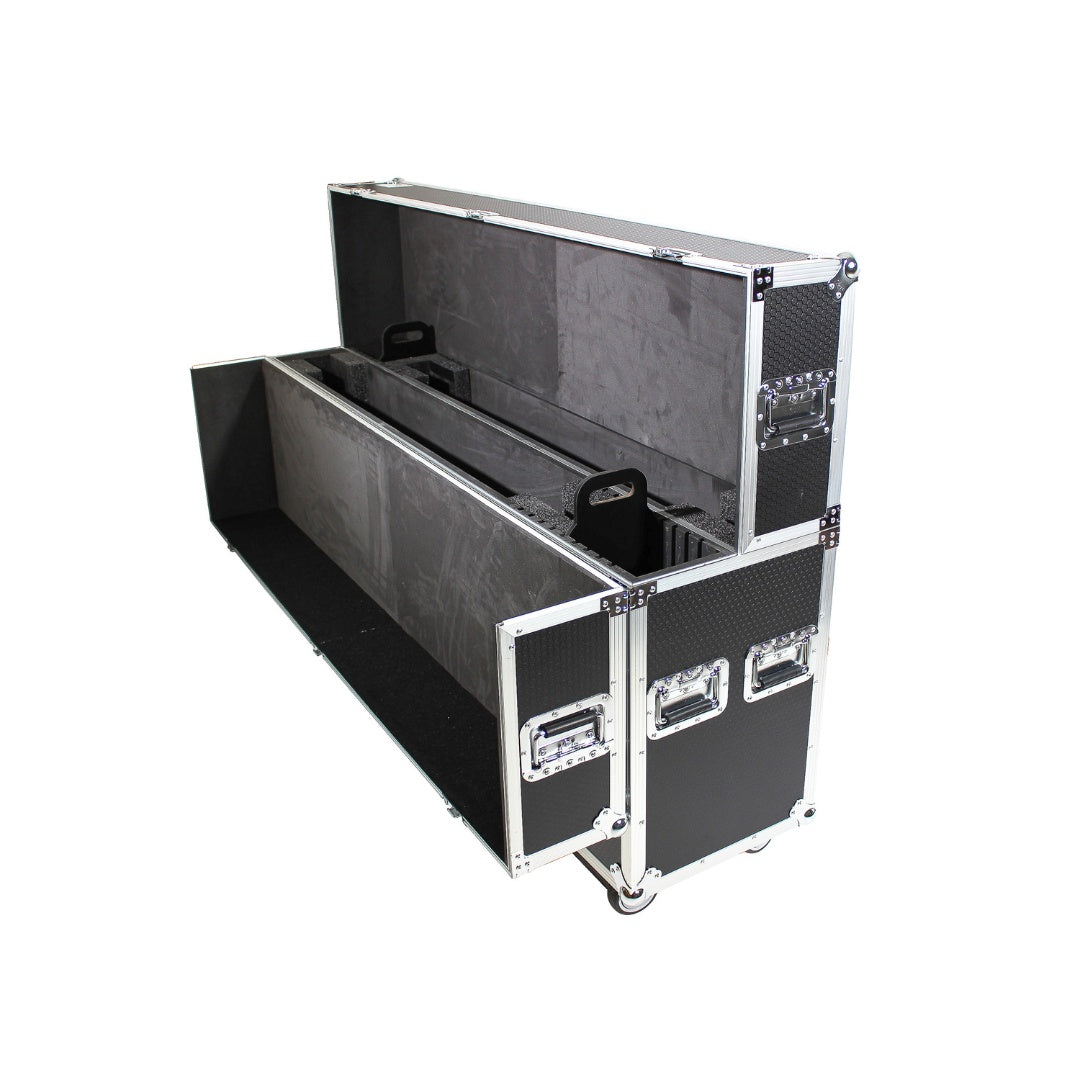 ProX Universal Dual Flat Panel Monitor Flight Case ATA Road Case | 70 in to 90 in