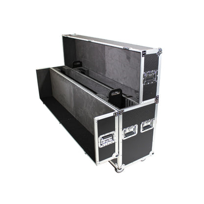 ProX Universal Dual Flat Panel Monitor Flight Case ATA Road Case | 70 in to 90 in