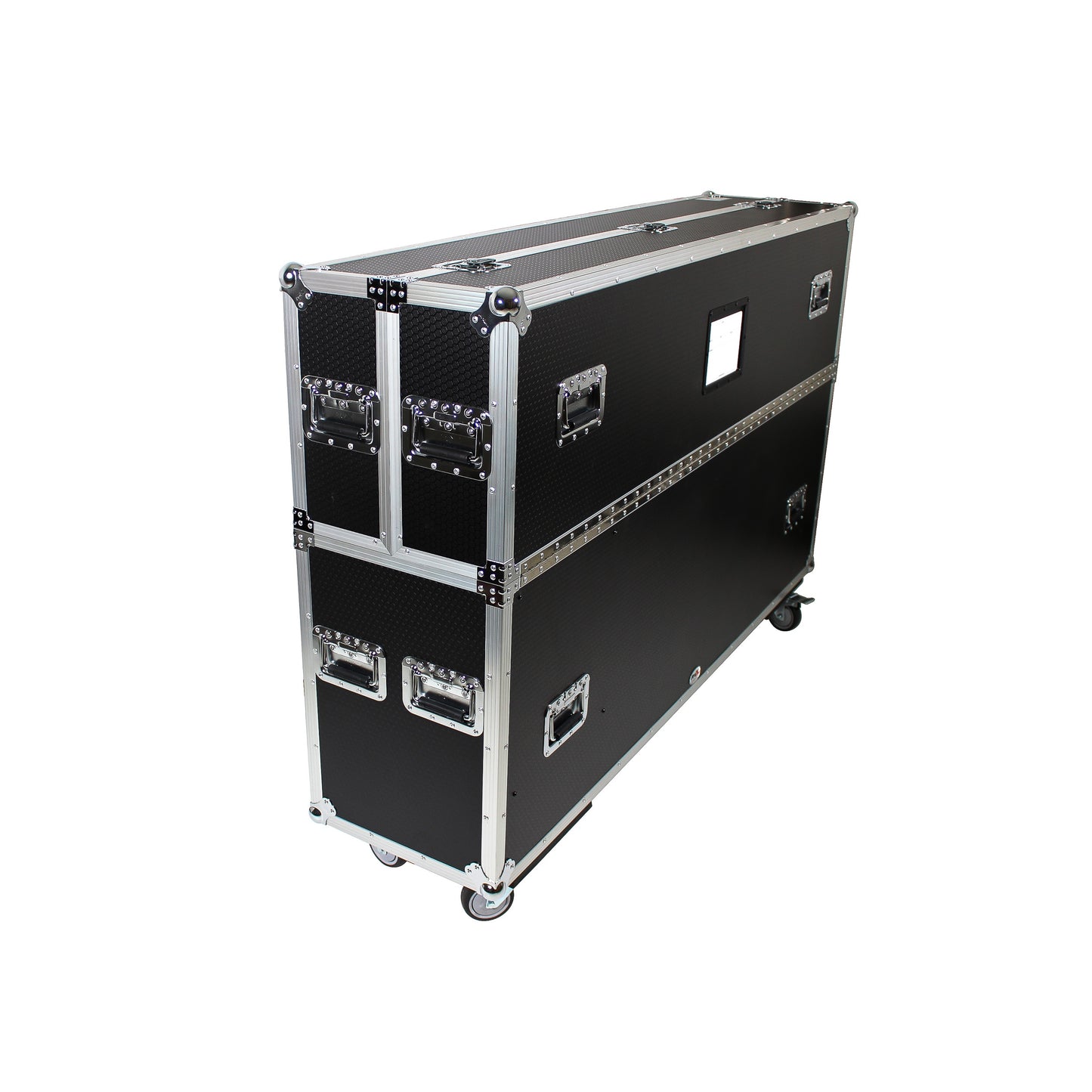 ProX Universal Dual Flat Panel Monitor Flight Case ATA Road Case | 70 in to 90 in