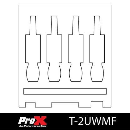 ProX T-2UWMF Replacement Foam for 2U Rack Drawer Fits 4 Mics