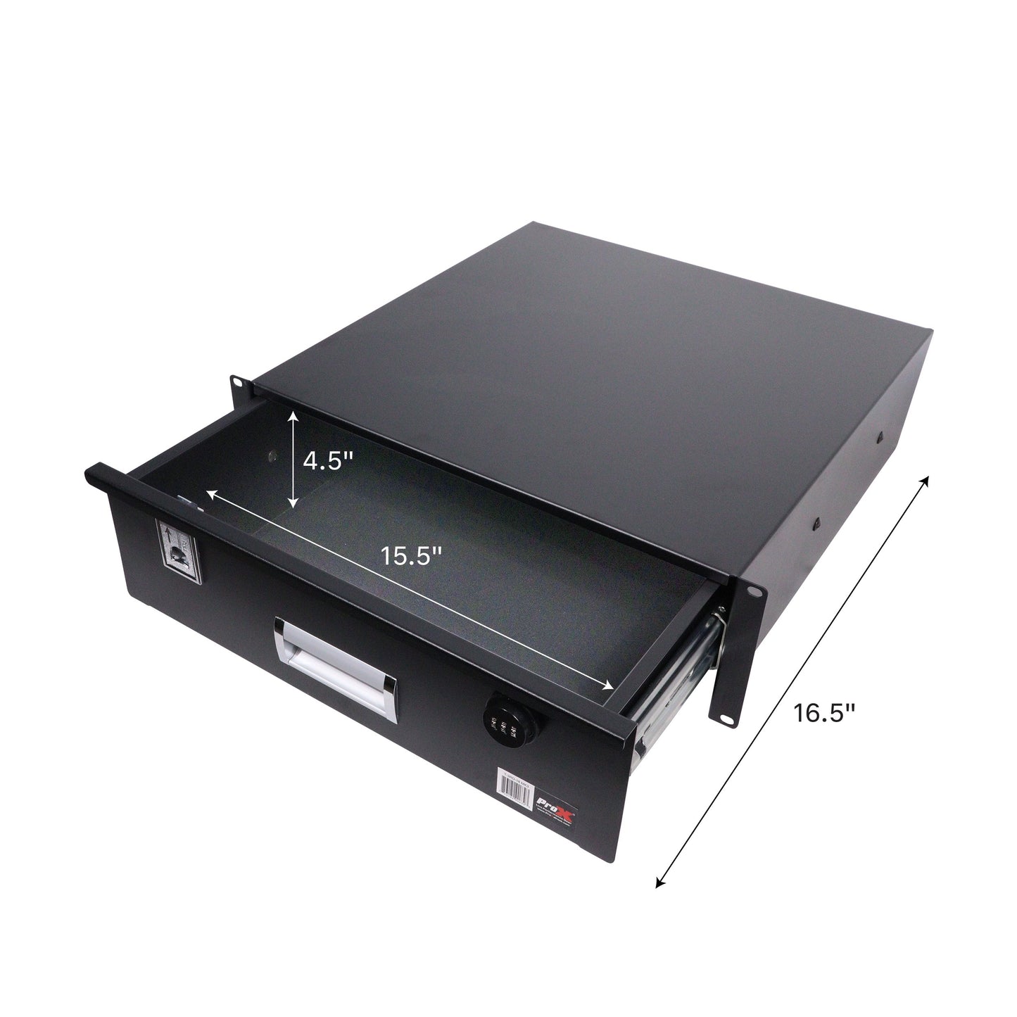 ProX T-3RD-18MK3 3U Rack Drawer With Combination Lock