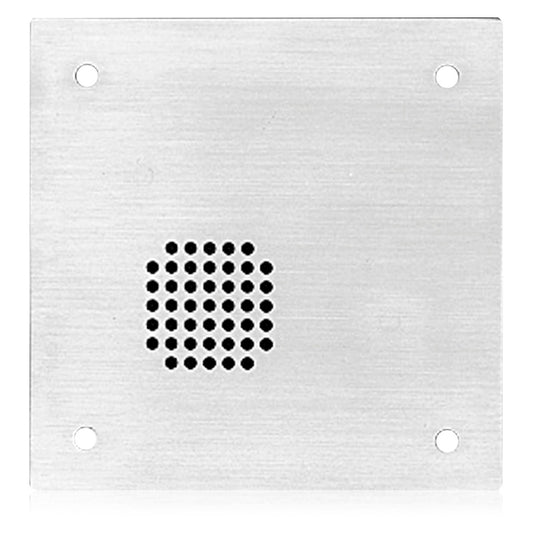 AtlasIED VPVT-4PB vandal proof intercom station front stainless plate with perforated speaker grille