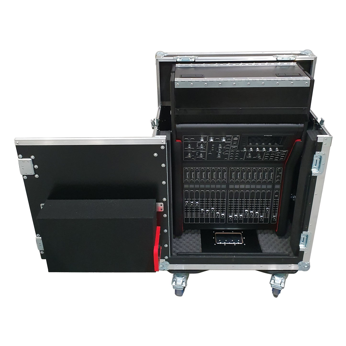 ProX Flip-Ready Hydraulic Console Case For Digital Audio Consoles | Midas M32R | 1U | Fixed