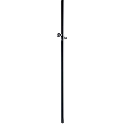 24626 adjustable lighting distance rod full-length front view with black telescoping tube and clamping knob at the extension joint, K&M