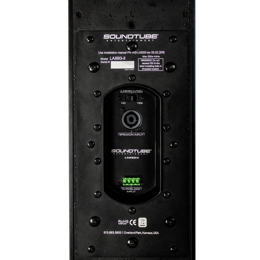 SoundTube LA880i-II-BK Full Range Line Array Speaker | Black