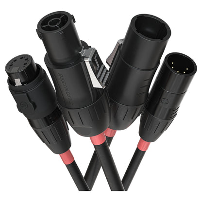 Chauvet Pro RIGLINKCOMBO18IN Combo Power and DMX Cable | 18 In