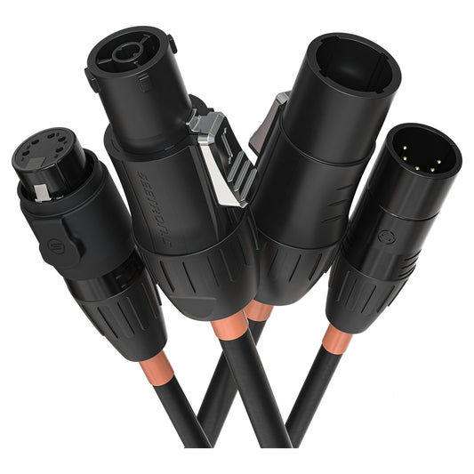 Chauvet Pro RIGLINKCOMBO18IN Combo Power and DMX Cable | 18 In