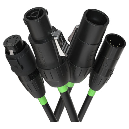 Chauvet Pro RIGLINKCOMBO18IN Combo Power and DMX Cable | 18 In