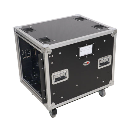 ProX Vertical Rack Shock Mount Case with Sliding Slam Doors | 10U | 20 in