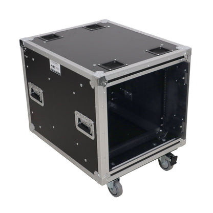 ProX Vertical Rack Shock Mount Case with Sliding Slam Doors | 10U | 20 in