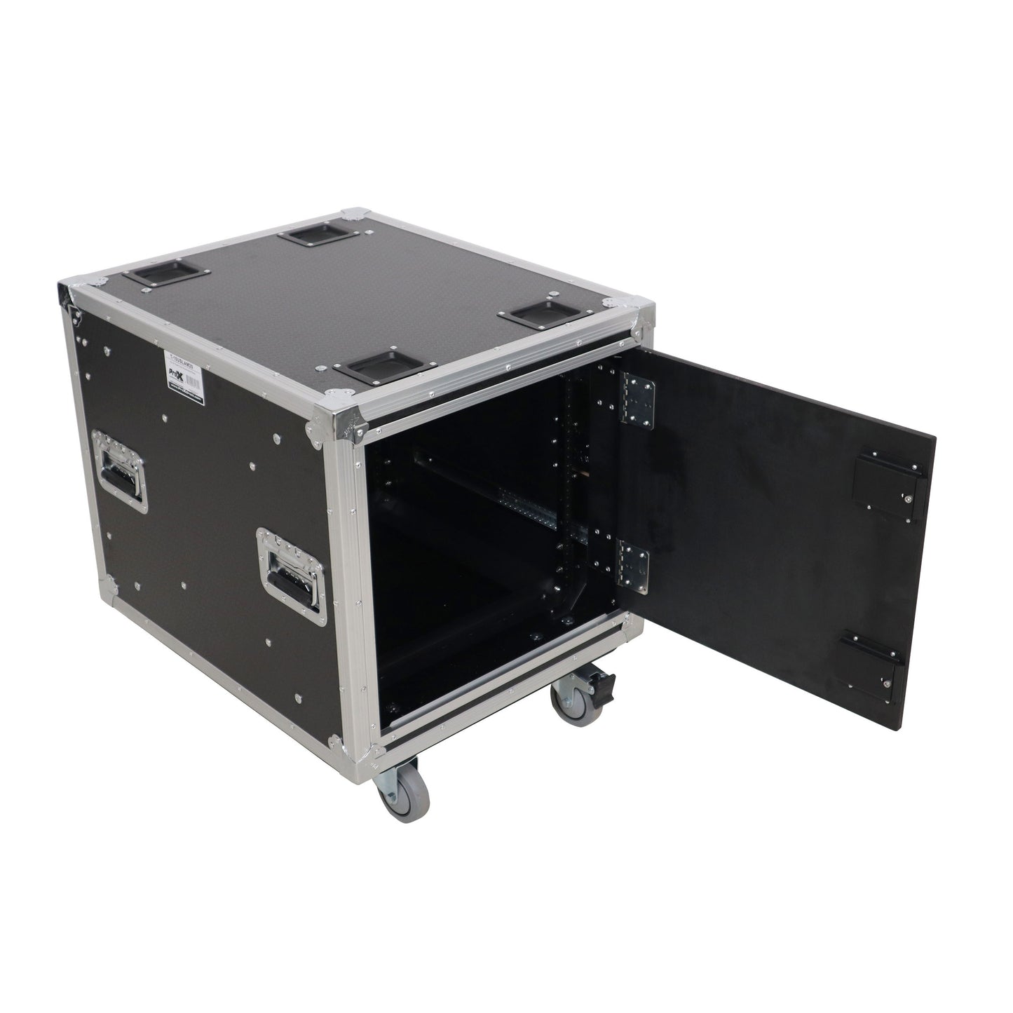 ProX Vertical Rack Shock Mount Case with Sliding Slam Doors | 10U | 20 in