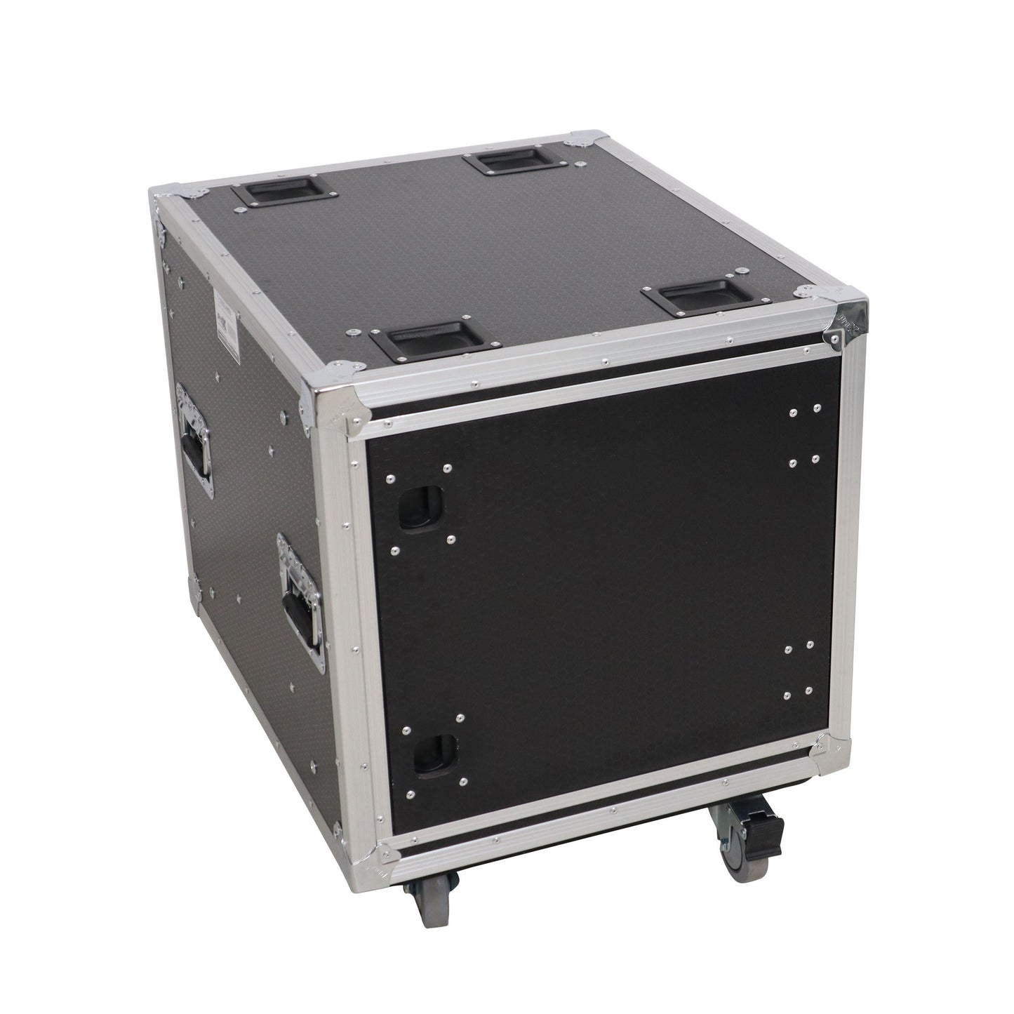 ProX Vertical Rack Shock Mount Case with Sliding Slam Doors | 10U | 20 in
