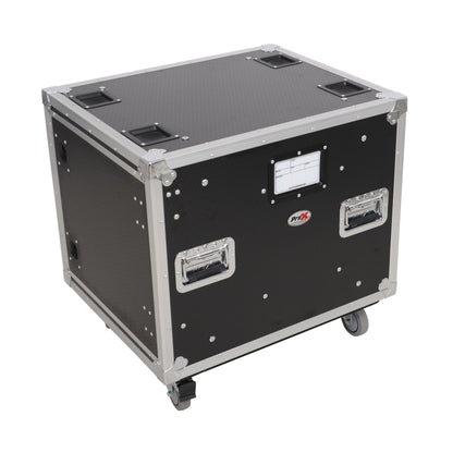 ProX Vertical Rack Shock Mount Case with Sliding Slam Doors | 10U | 20 in