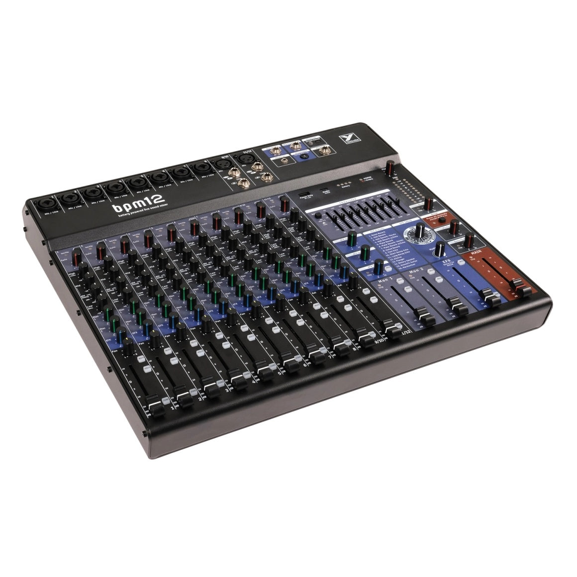 Yorkville BPM12 12-Channel Battery-Powered Compact Mixer with USB