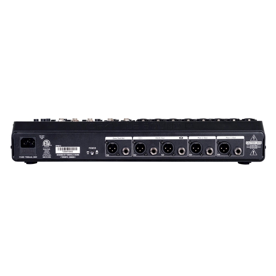 Yorkville BPM12 12-Channel Battery-Powered Compact Mixer with USB