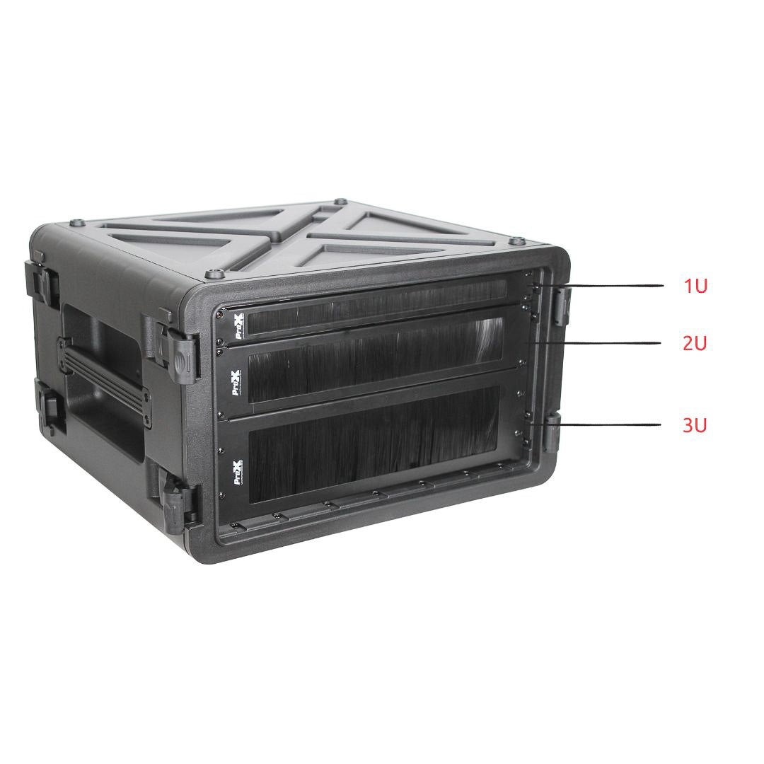 ProX 1U Rack Panel Standard 19" Rack Mount Panel | Brush Cable Management
