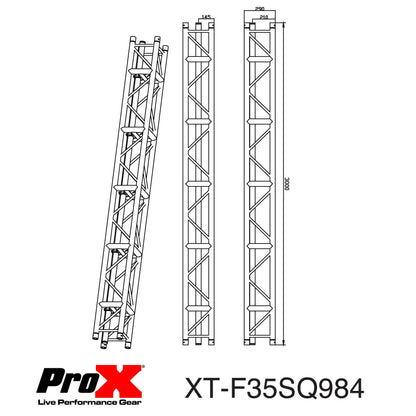 ProX XT-F35SQ984 F35 5-Chord Truss Segment for LED Video Panels