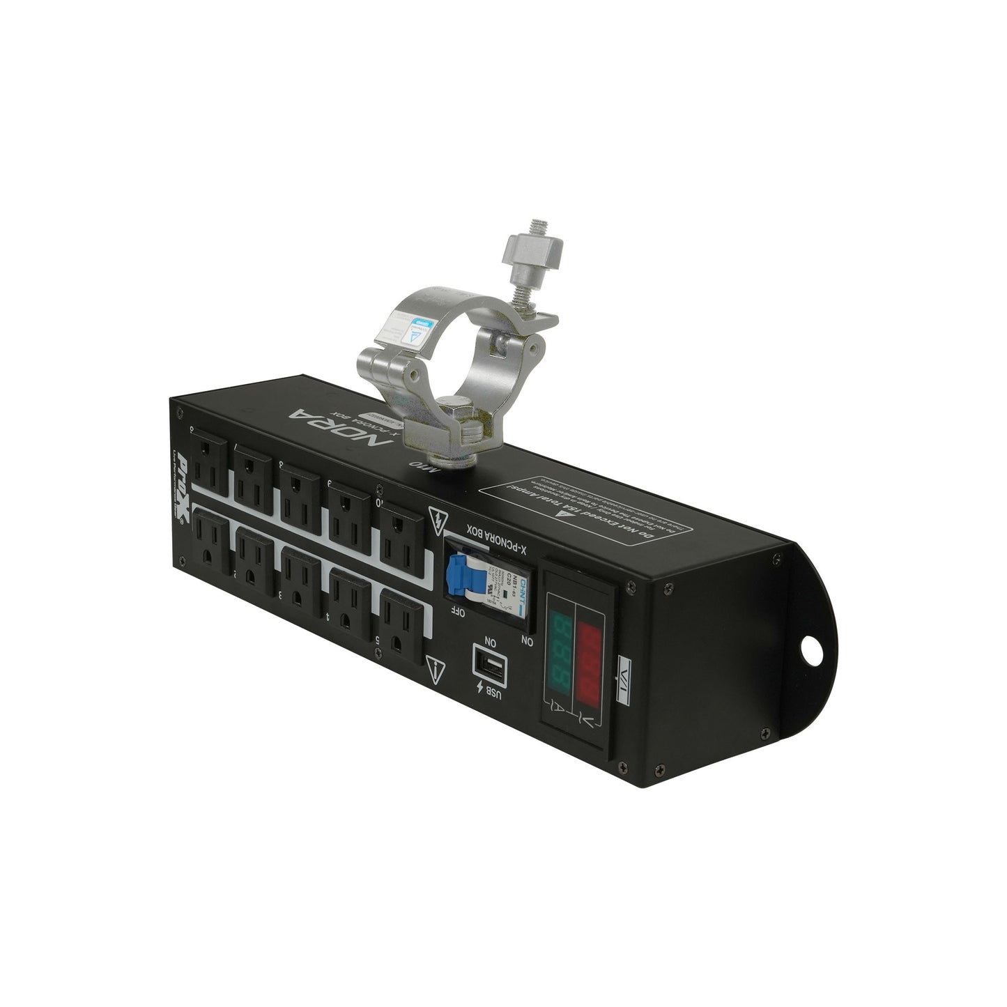 ProX X-PCNORABOX 10-Way PowerCON to Edison Power Distribution Box